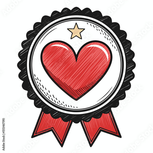 Create a bold, vector graphic of a circular badge with the number '1' prominently displayed.  The stroke should be thick and easily scalable.