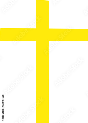 Kościół i krzyż – religijna ilustracja wektorowa