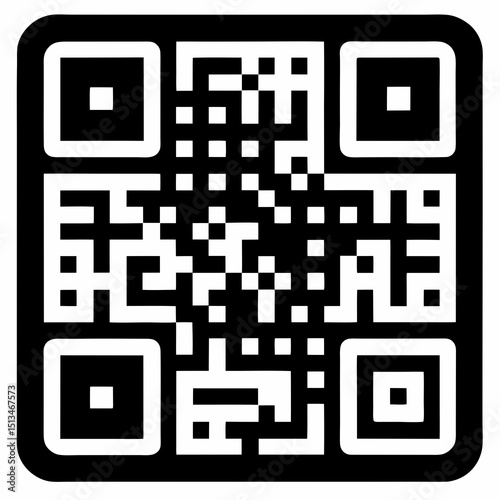 qr code qr code Vector icon illustration silhouette Graphics design image white background
