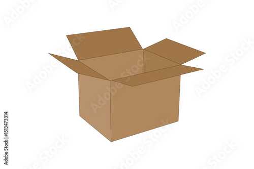open box clipart vector illustration design