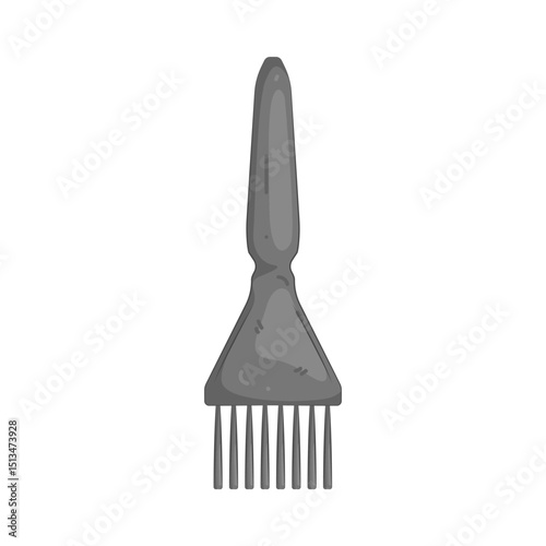 Illustration of hair dye brush 