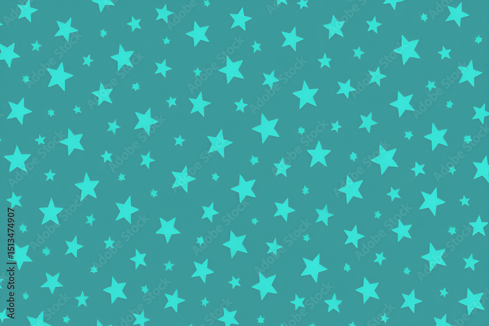 A vibrant teal background adorned with various star patterns, perfect for use in creative projects, wallpapers, or digital designs A vibrant teal background adorned with various star patterns, perfect for use in creative projects, wallpapers, or digital designs
