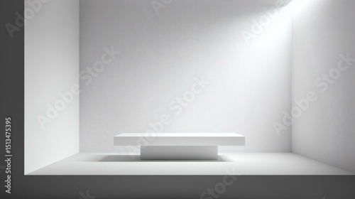 Empty White Minimalist Product Showcase
