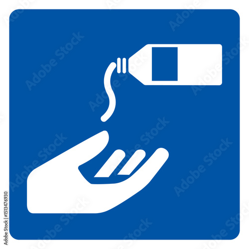 Use Barrier Cream Symbol Sign,Vector Illustration, Isolated On White Background Label. EPS10