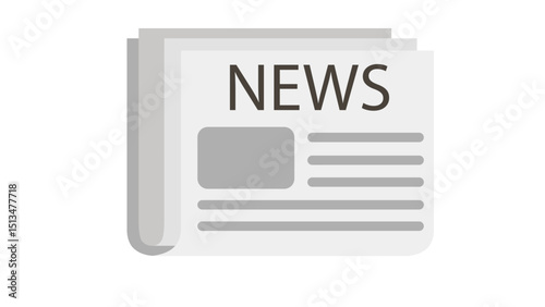 newspaper icon vector illustration
