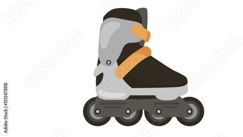 roller skates isolated on white