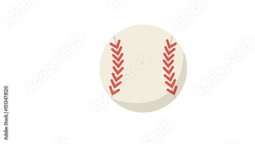 baseball on white background