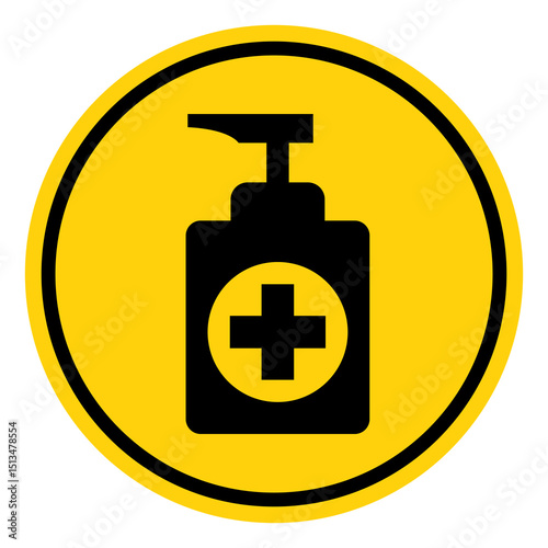 Use Sanitizer Symbol Sign, Vector Illustration, Isolate On White Background Label.EPS10