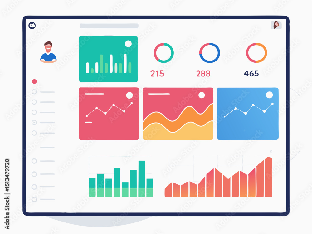 Design a bold, vector illustration of social media analytics data, emphasizing key metrics. Use a strong, impactful stroke style. Design a bold, vector illustration of social media analytics data, emphasizing key metrics. Use a strong, impactful stroke style.