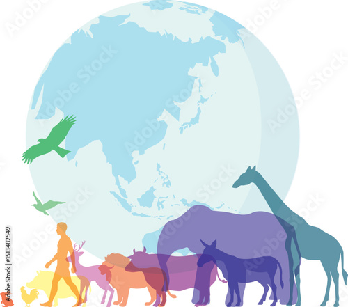 地球と動物