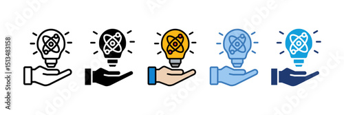 Lightbulb Icon Element For Design