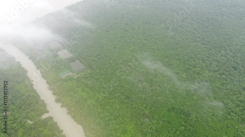 Sundarban,Bangladesh.Drone View.