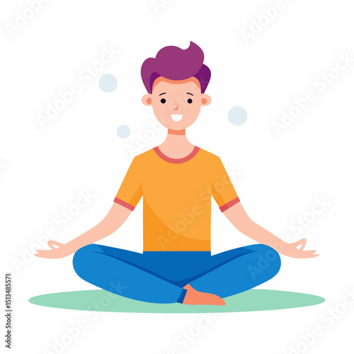 National Relaxation Day Vector Illustration
