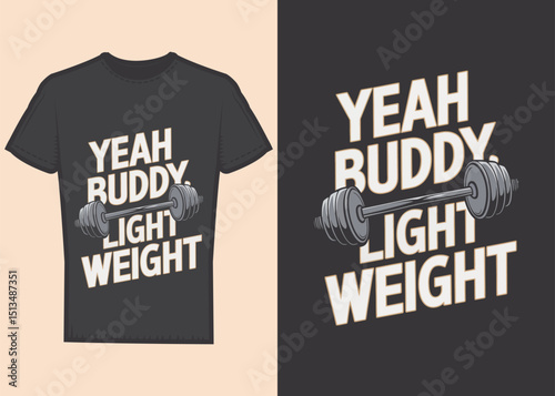 A versatile T-shirt design concept with text, perfect for men's casual fashion apparel