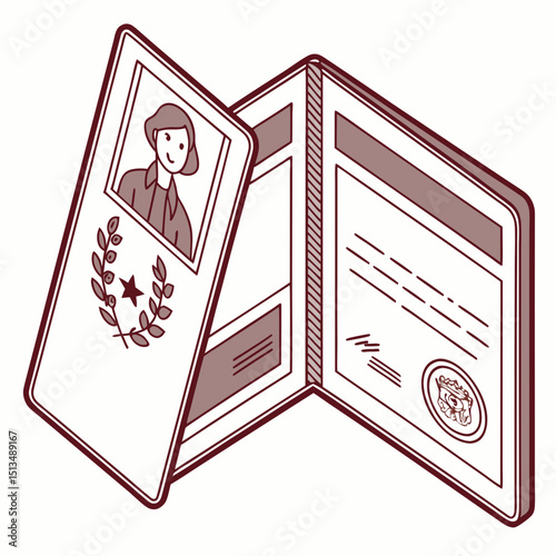 passport new qualityful and svg design 