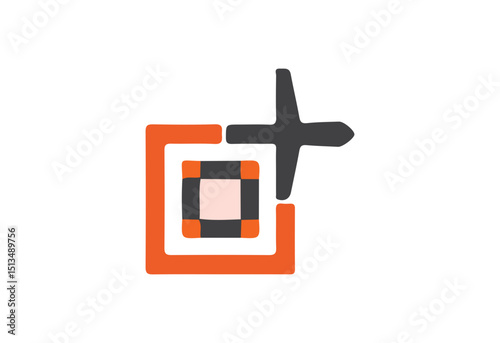 Flight and plane icon logo in vector SVG format, ideal for aviation, travel, airline branding, web, print, and digital design.
