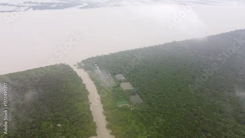 Sundarban,Bangladesh.Drone View.