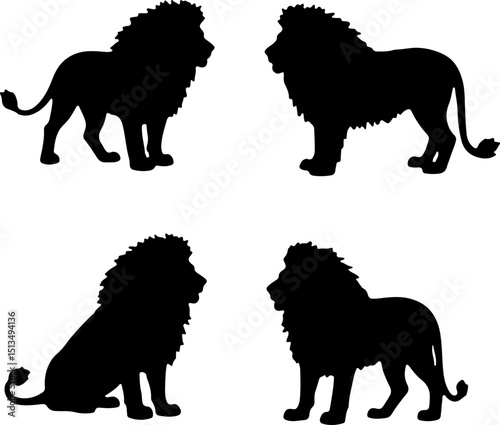Lion Silhouette vector design