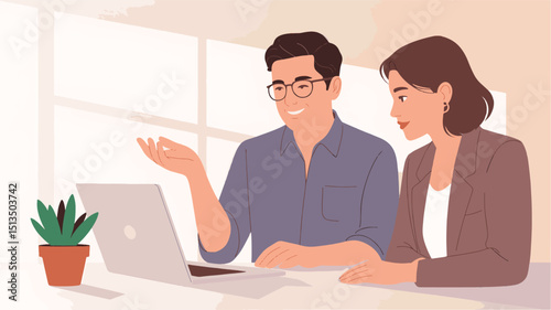business people working together