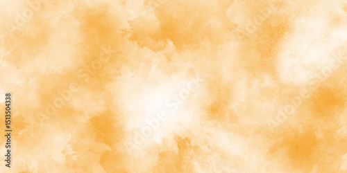 Abstract orange painted watercolor paper background, Old white watercolor paper background, minimal gauze texture background, Light watercolor wall art to create a clean and modern background .