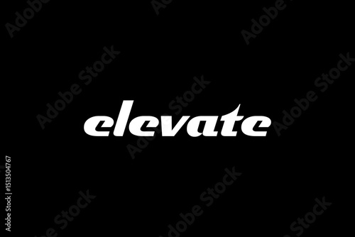 Text Logo elevate Design