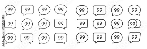 Various speech bubbles displaying the number 99 arranged in two rows on a plain background, ideal for design projects and digital content