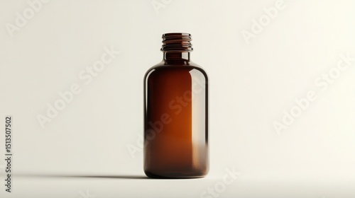 Pure Essence: Oil Bottle Isolated on White Background

 photo