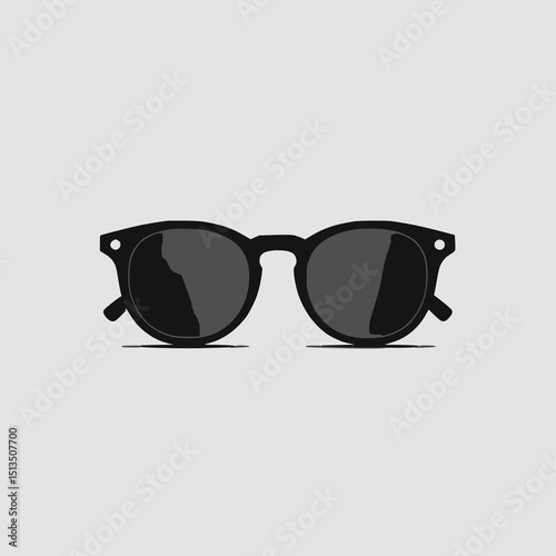 Classic Sunglasses Vector - Stylish Eyewear Illustration