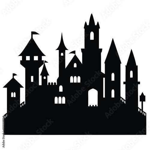 castle vector illustration