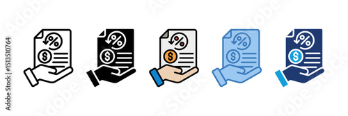 Tax Refund Icon Element For Design
