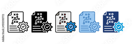 Financial Strategy Icon Element For Design