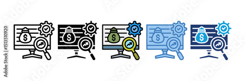 Expense Management Icon Element For Design