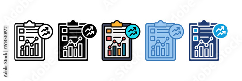Financial Analysis Icon Element For Design