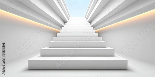 Minimalist layout template with perfect white space and geometric sections