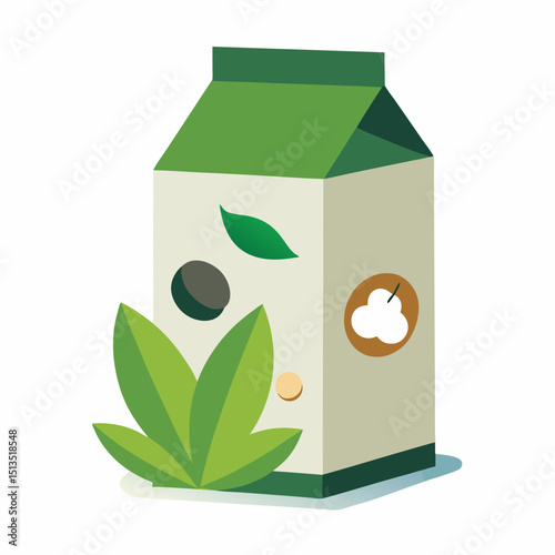 World Plant Milk Day vector illustration, plant-based milk, vegan dairy alternatives, almond oat soy icons