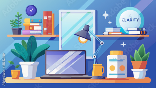 A clean desk with a laptop, sleek lamp, and potted succulent reflects modern minimalism, productivity, and calm living, encouraging clarity, balance, and simplicity in daily workspaces.
