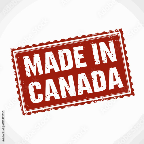 A red stamp bearing the phrase MADE IN CANADA