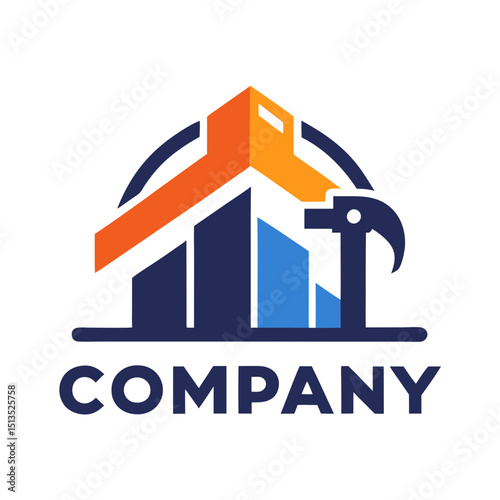 Construction and Building Services Company Logo Design Template