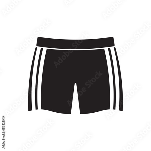 boxer shorts flat icon vector
