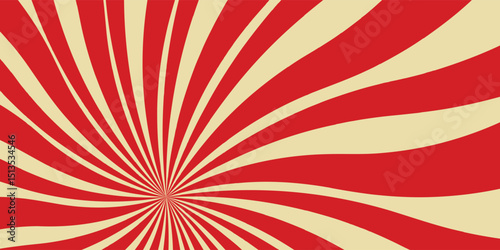 red circus carnival sunburst background vintage retro