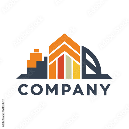 Modern abstract logo design for architecture real estate company