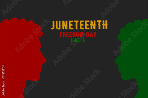 Juneteenth Day. African American Independence Day. Juneteenth holiday banner. Vector illustration