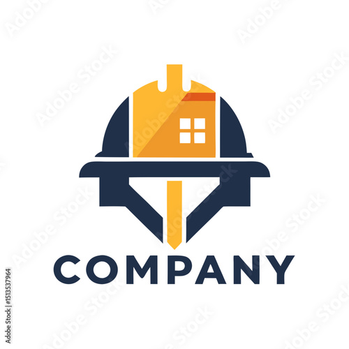 Construction and Real Estate Company Logo Vector Illustration Design