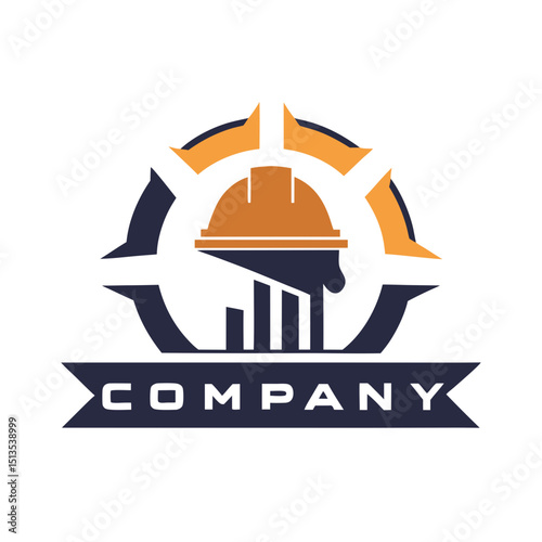 Construction and Company Logo for Building and Architecture