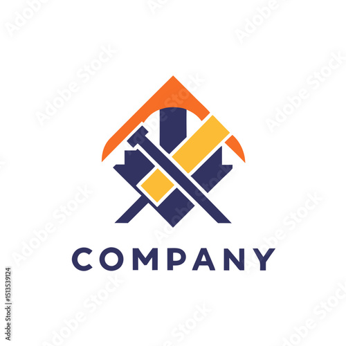 Modern abstract geometric logo design for various company brand