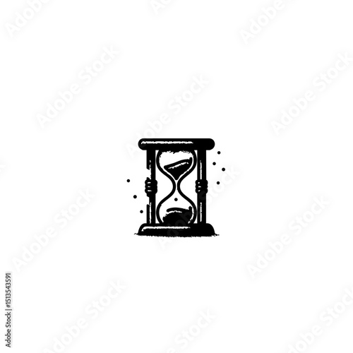 Cinematic Timekeeper Logo - Minimalist Vintage Fusion Badge