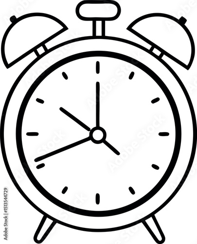 Alarm Clock Vector Graphic