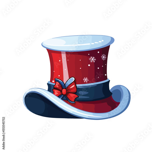 Professional Christmas Season Design Vector Illustration of Isolated Hat Usage