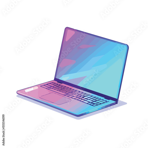Professional Laptop Computer Icon Image Vector Illustration for Technology Websites