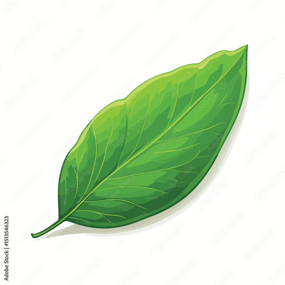 Obraz premium Professional Vector Illustration of a Leaf Natural Symbol Isolated on White Background